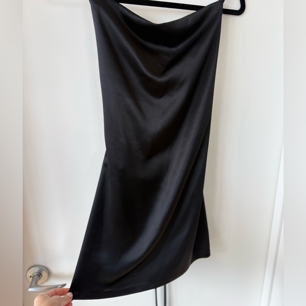 NONchalant Black Backless String Mini Dress | Sz: S